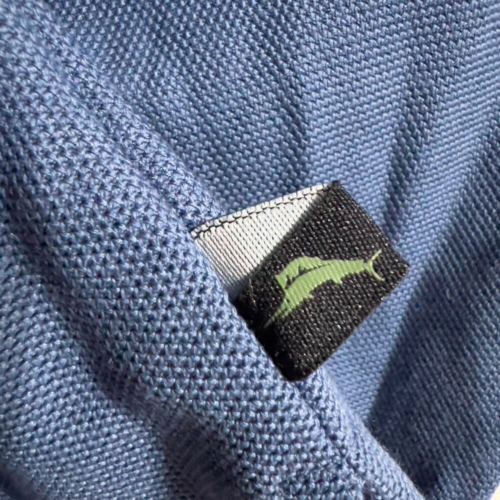 Tommy Bahama Blue Polo Shirt XL Logo Supima Cotton - Picture 3 of 5